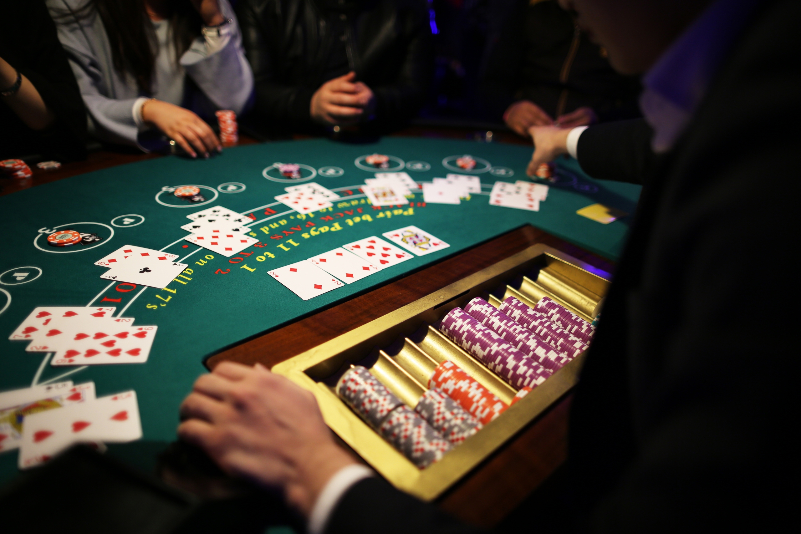 The Casino table for bakara
